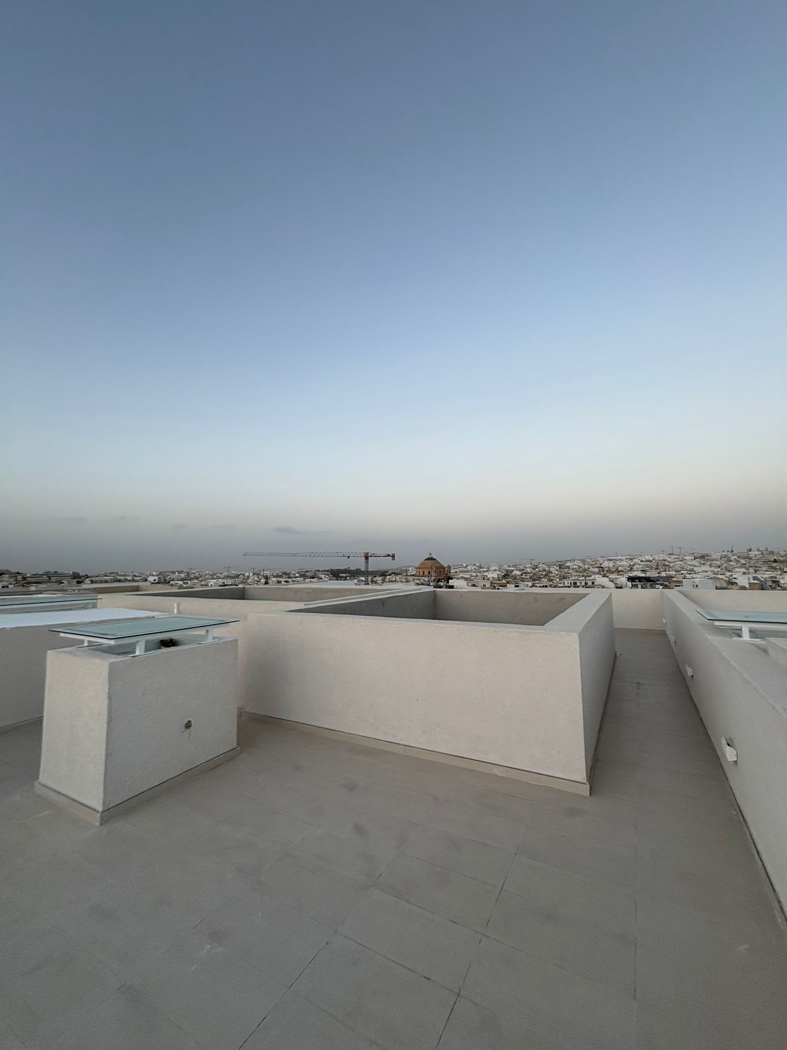 Vistas desde la terraza del ático GC08 al atardecer