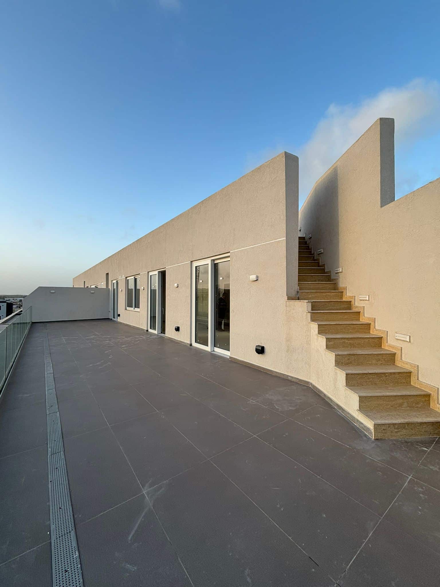 Terrace and stairs at the GO07 penthouse