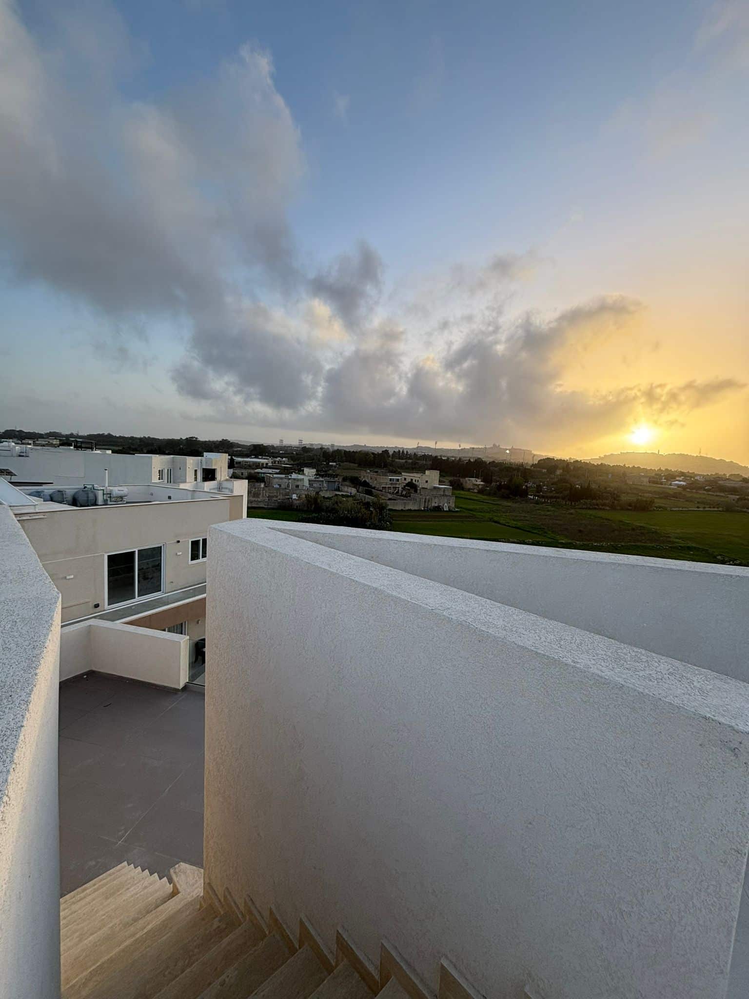 Sunset view from the GO07 penthouse