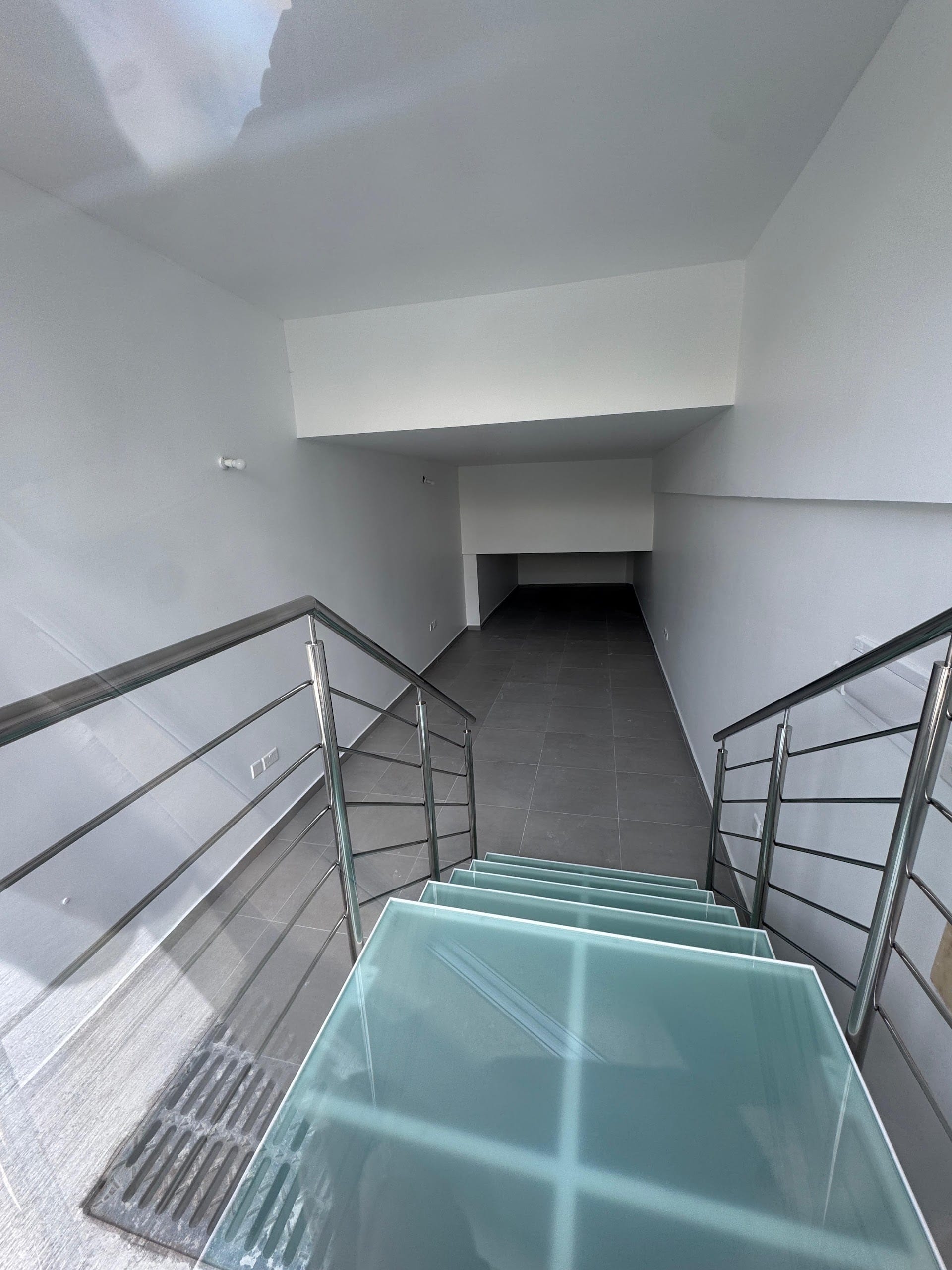 Entrance to the semi-basement office or shop at Msida Park Residence
