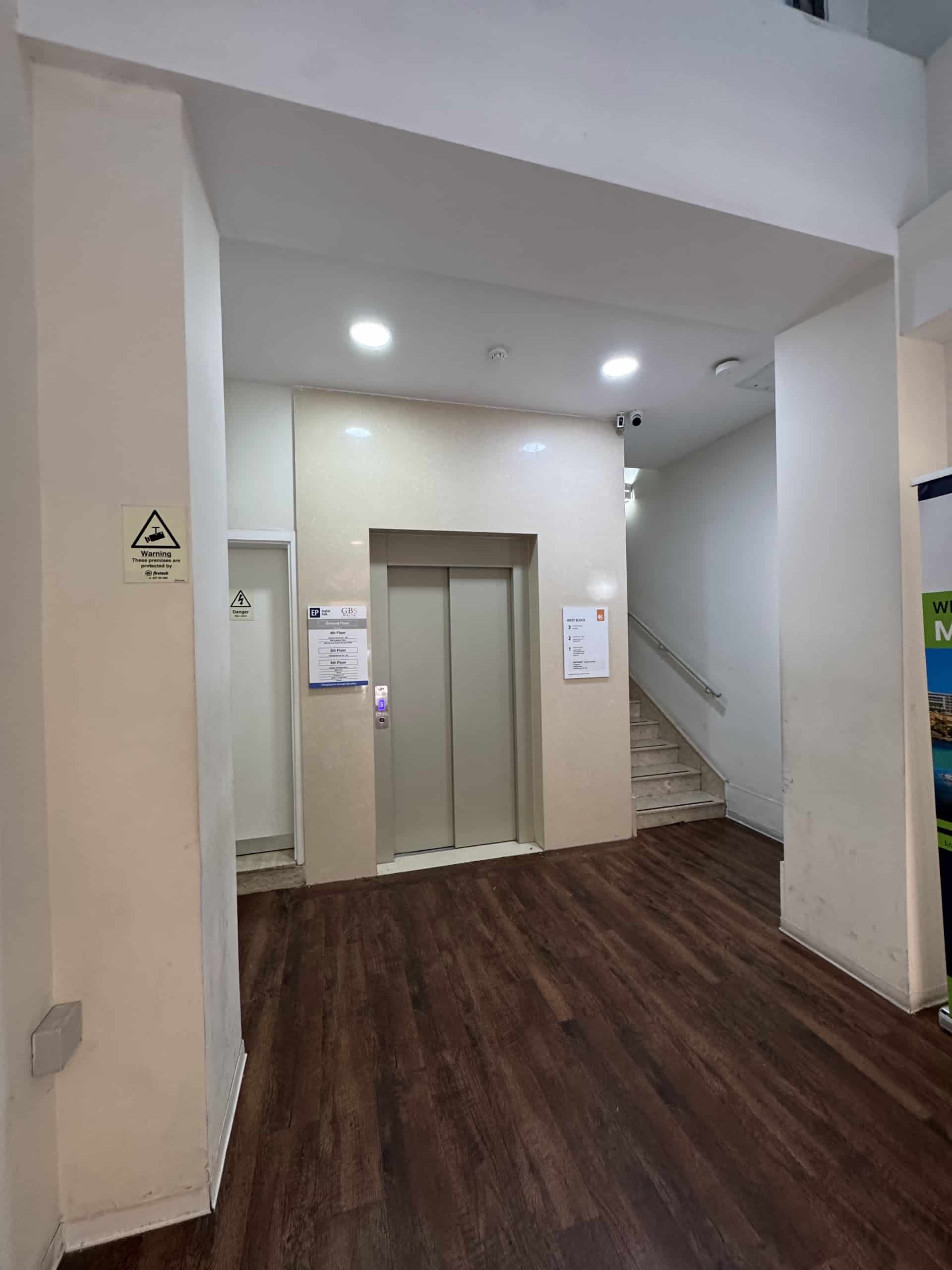 Lift lobby at ST West Building